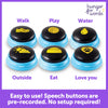 Talking Pet Essential Words 6-Piece Buttons for Dog Communication, Dog Toys