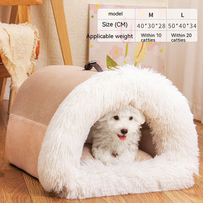 Splicing Portable Pet Bed Portable Warm