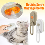 3 in 1 Electric Steam Spray Cat Hair Brushes for Massage Grooming