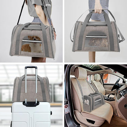 Airline Approved Pet Carrier for Small Dogs and Cats - Travel Carrier for Pets