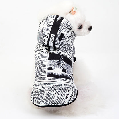 Newspaper Cotton Pet Sweater