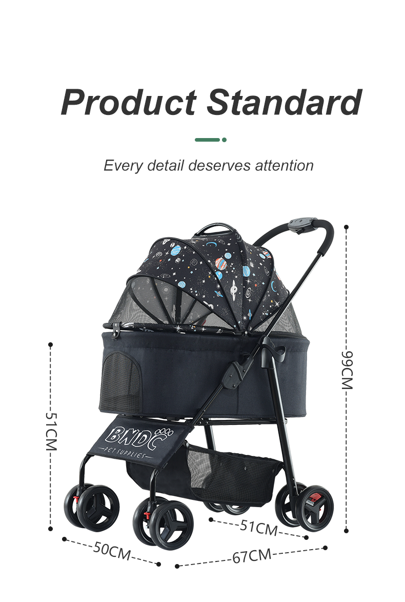 Cat And Dog Pet Stroller