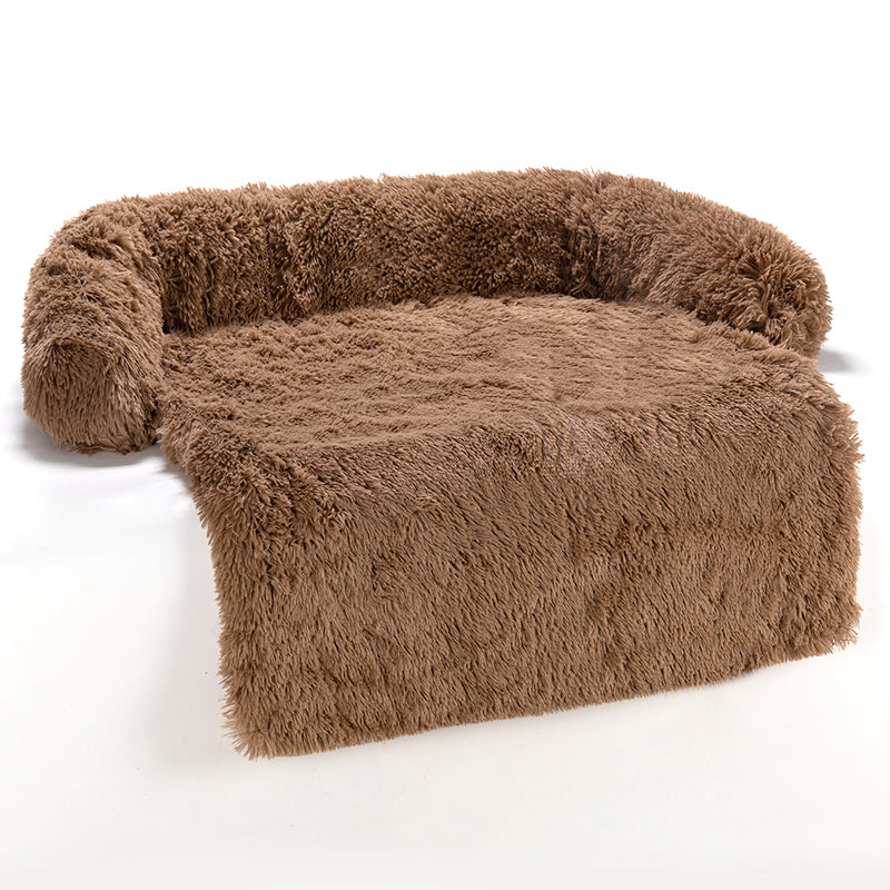 Plush Calming Sofa Pet Bed