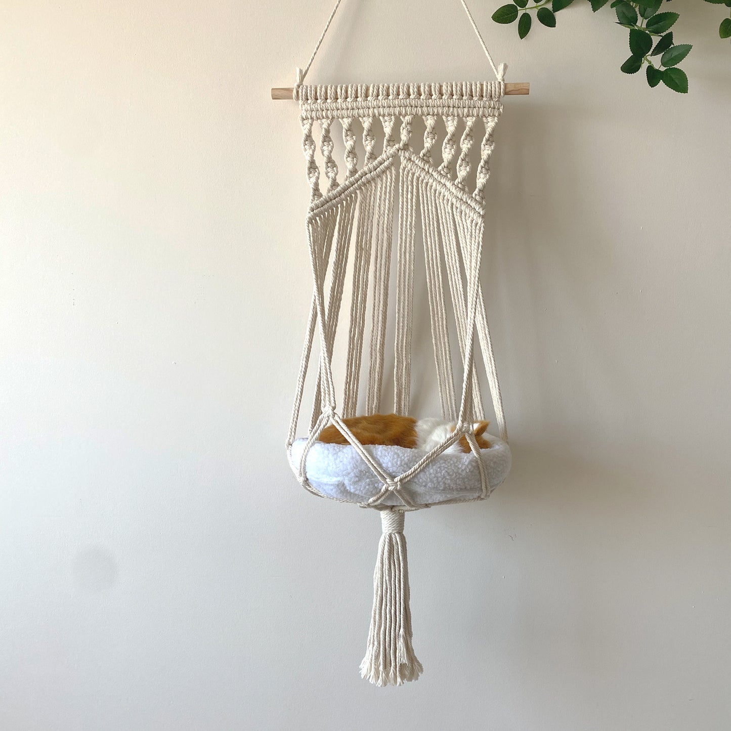 Vintage Cat Hammock With Tassels