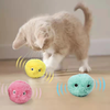 Cat Fluffy Interactive Ball | Squeaky Torch Sound Toy Pack of 3