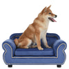 Pet Velvet Sofa With Wooden Frame