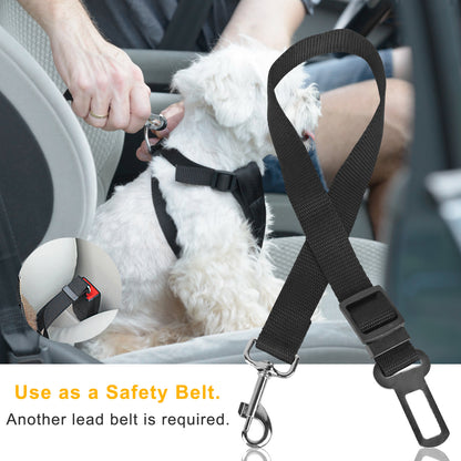 Pet Dog Car Seat Belt Leash Adjustable 2pc