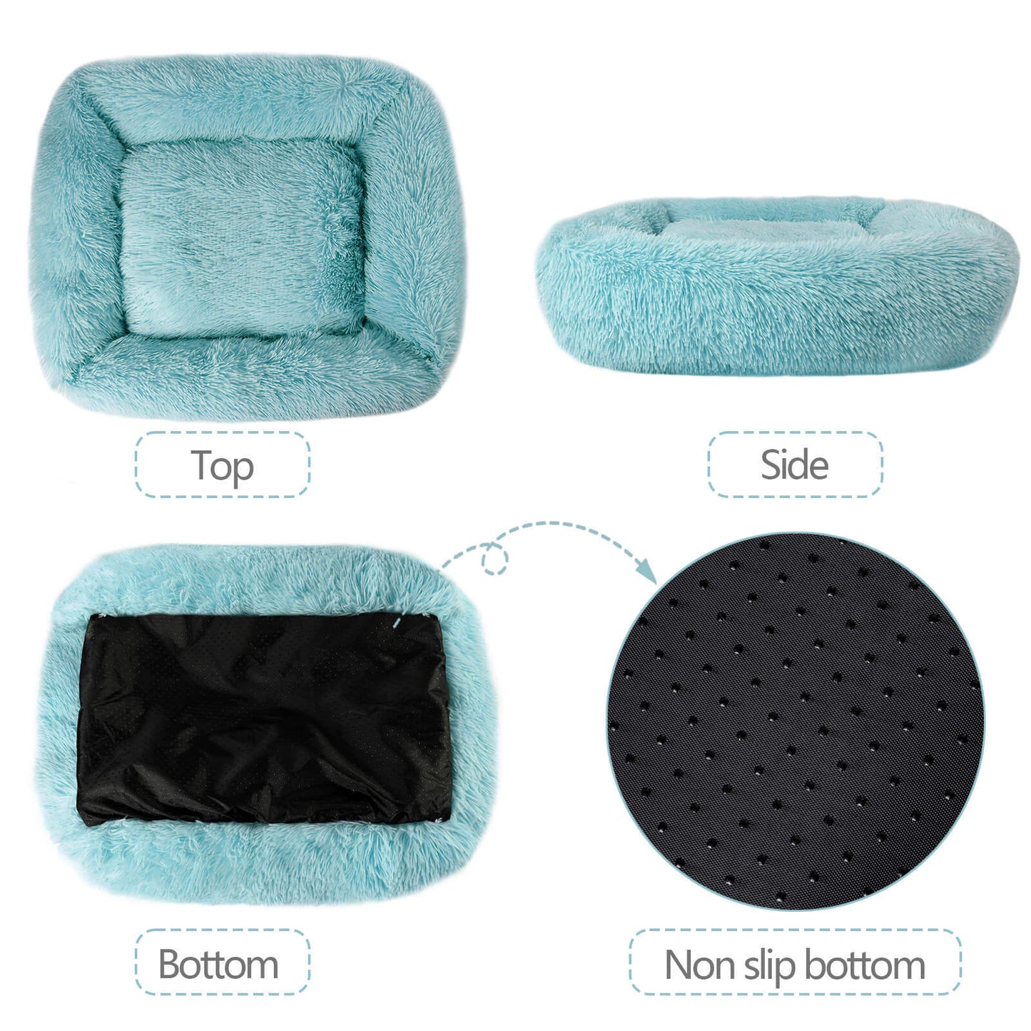 Soft Plush Orthopedic Pet Bed Slepping Mat Cushion for Small Large Dog Cat