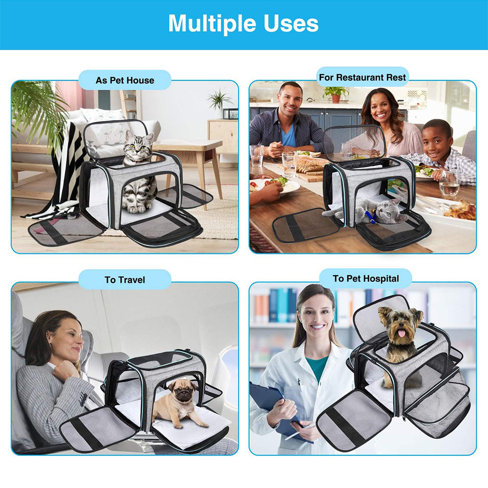 Pet Carrier Expandable Foldable Dog/Cat Backpack