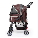 Pet Dog Stroller Foldable Travel Carriage with Wheels
