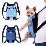 Denim Pet Dog Backpack Outdoor Travel Dog Cat