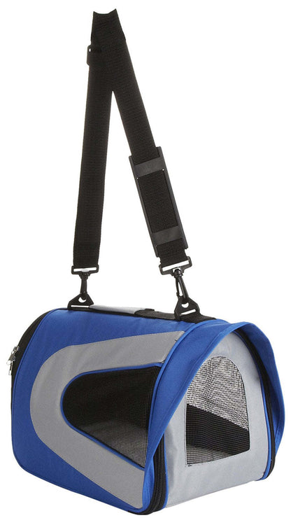 Zippered Sporty Mesh Pet Carrier - Blue