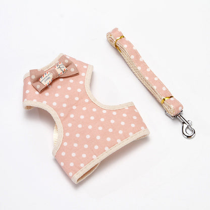 Pet Leash Bowknot Chest Strap