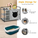 The 2-in-1 Hidden Cat Washroom And Side Table Furniture Cabinet