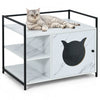 The 2-in-1 Hidden Cat Washroom And Side Table Furniture Cabinet