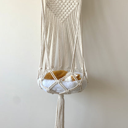 Vintage Cat Hammock With Tassels