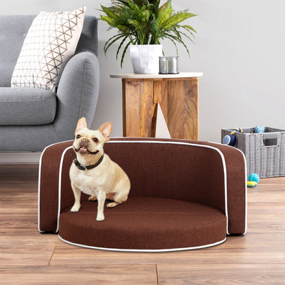 Round Pet Sofa with Cushion