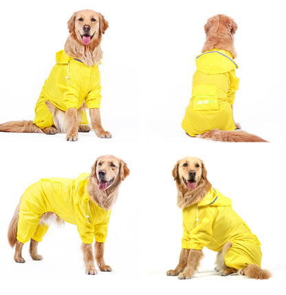 Waterproof Dog Raincoat  Four Legged