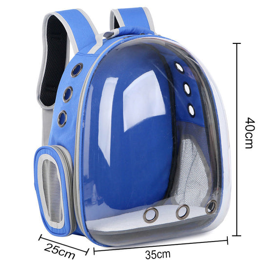 Transparent Space Pet Backpack