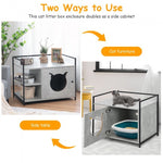 The 2-in-1 Hidden Cat Washroom And Side Table Furniture Cabinet