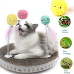 Cat Fluffy Interactive Ball | Squeaky Torch Sound Toy Pack of 3