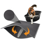 Pet Cat Litter Mat Double Layer Waterproof Urine Proof Trapping Mat