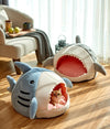 Shark Cat House Cute Pet Sleeping Bed