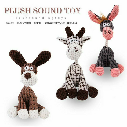 Funny Pet Puppy Chewy Squeaky Plush Sound Toys