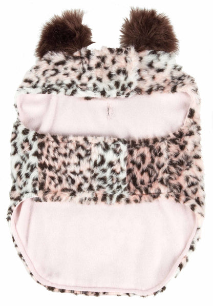 Pet Life Luxe 'Furracious' Cheetah Patterned Mink Dog Coat Jacket