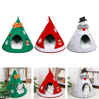 Christmas Tree Shape Pet Bed