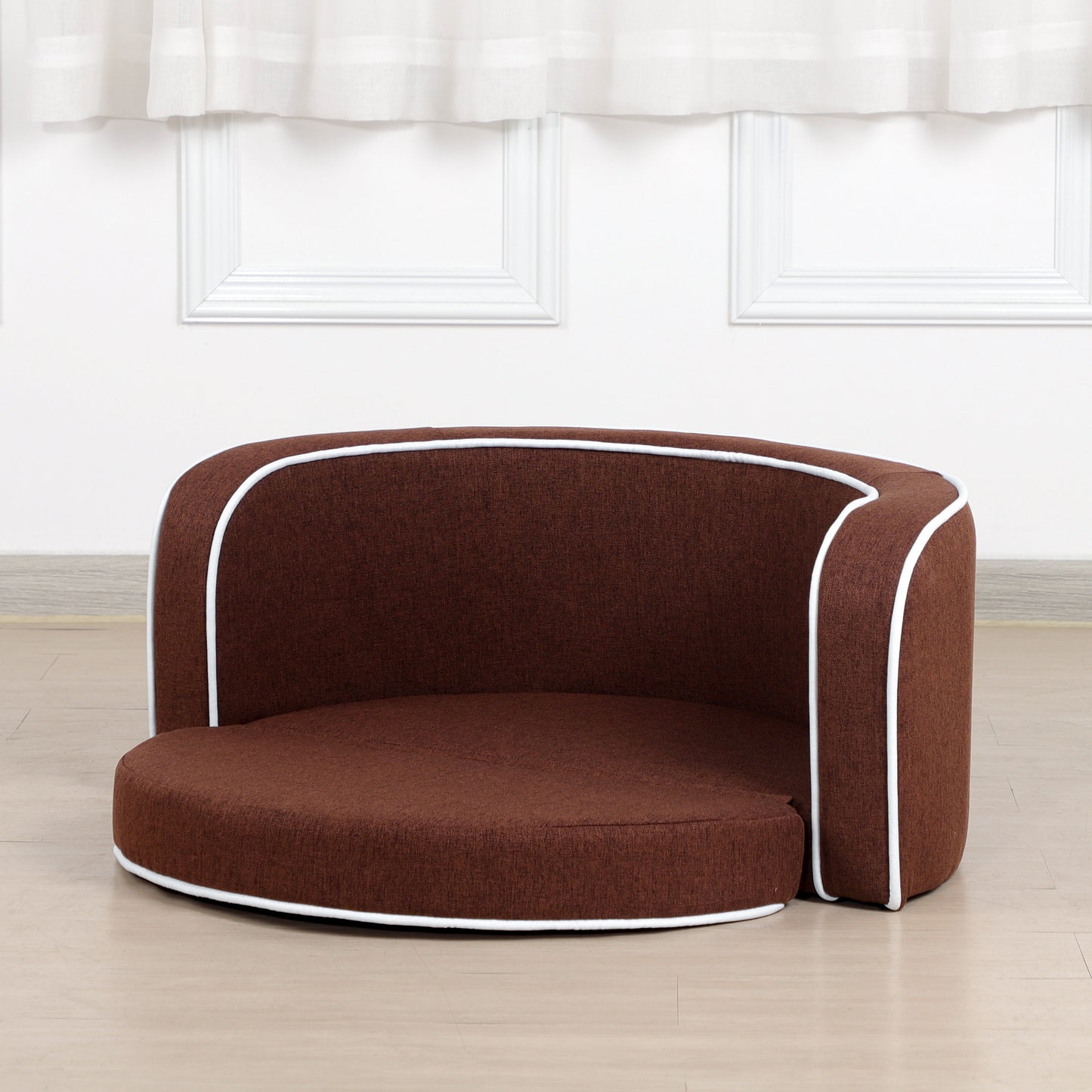 Round Pet Sofa with Cushion