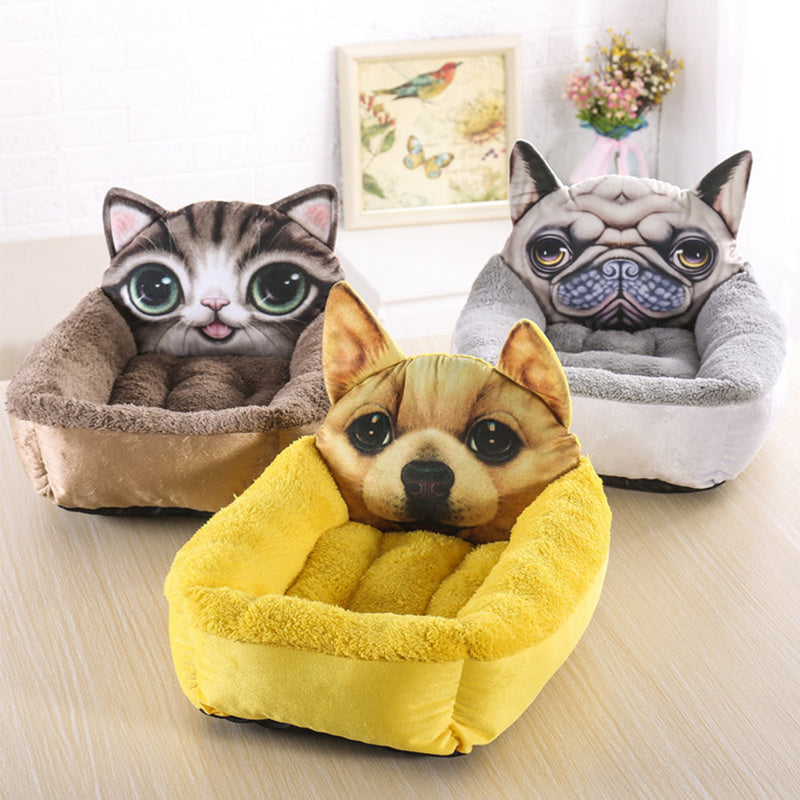 Fashion House Cartoon-Design Sofa Pet Bed