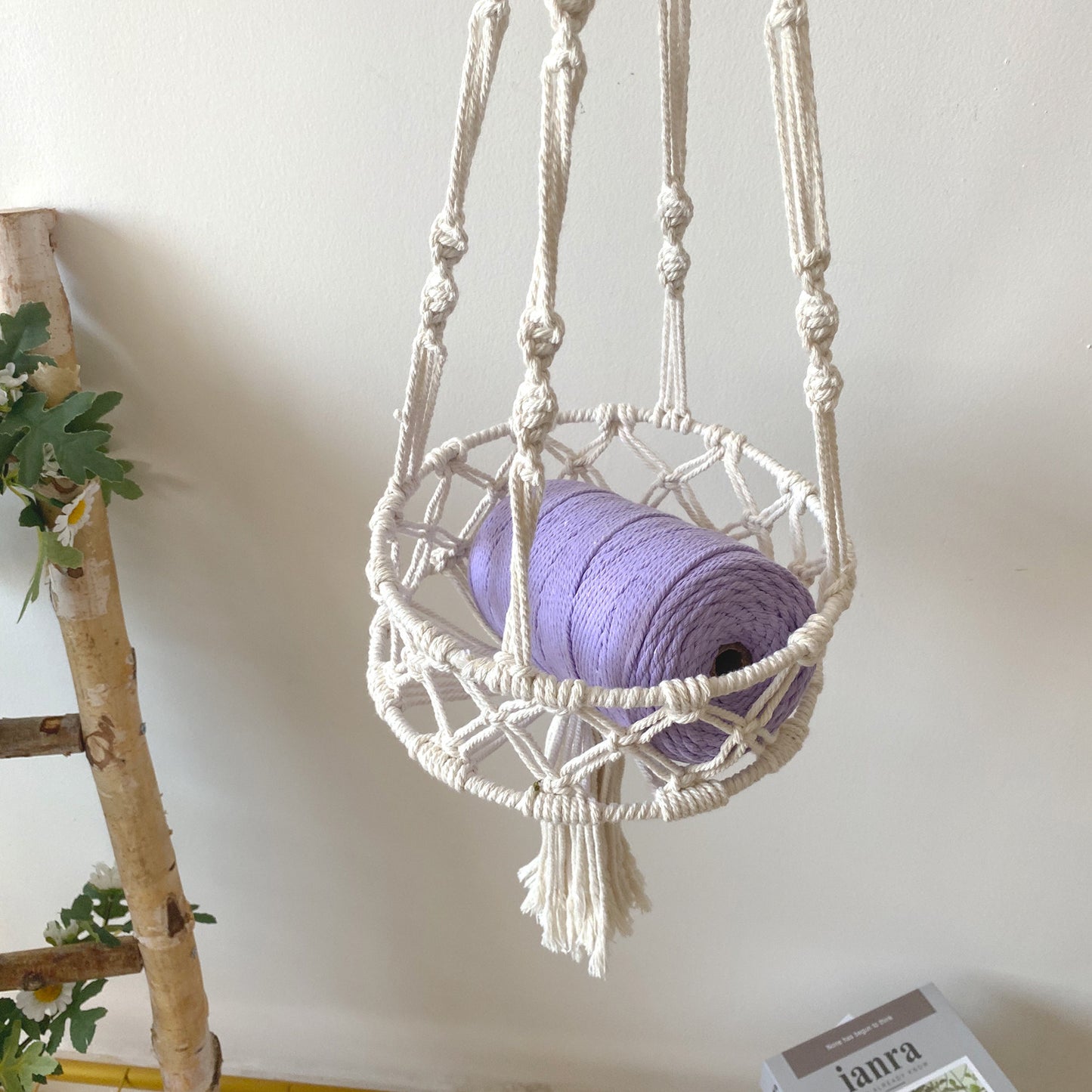 Vintage Cat Hammock With Tassels