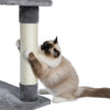 Modern Large Cat Tree with Spacious Condo, Large Top Perch, Cozy Hammock, Scratching Post, Climbing Ladder, Feeding Bowl and Cat Interactive Toy For Big and Fat Cats