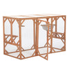 Large Cat Cage, Wooden Cat Catio Enclosure, Indoor and Outdoor Pet Playpen