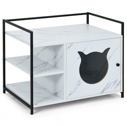 The 2-in-1 Hidden Cat Washroom And Side Table Furniture Cabinet