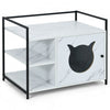 The 2-in-1 Hidden Cat Washroom And Side Table Furniture Cabinet