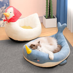 Cartoon Animals Shape Cute Pet Bed