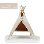 Pet Teepee Portable Folding Tent with Thick Cushion