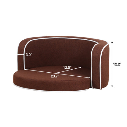 Round Pet Sofa with Cushion