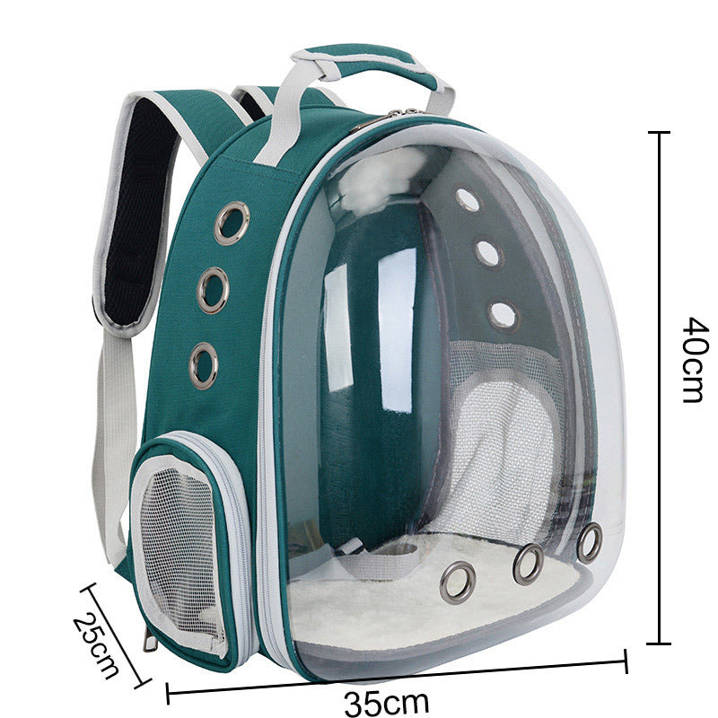 Transparent Space Pet Backpack