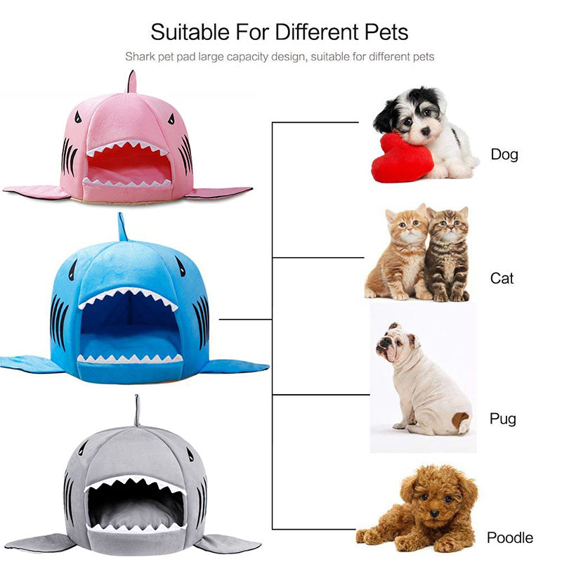 Shark Shape House Pet Beds