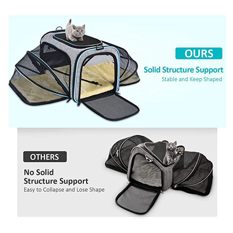 Airline Approved Expandable Foldable Soft Dog/Cat Carrier